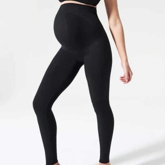 Blanqi Everyday Maternity Belly Support Leggings in Black - Picture 8 of 8